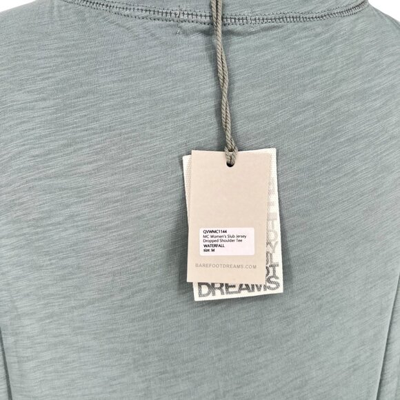 Barefoot Dreams Malibu Collection Slub Jersey Tee Waterfall Size Medium NWT - Picture 7 of 12